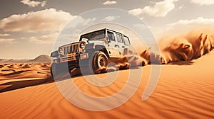 Off-road adventure in the desert