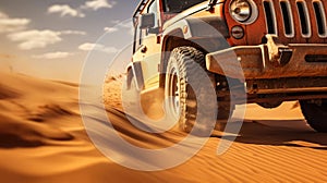 Off-road adventure in the desert
