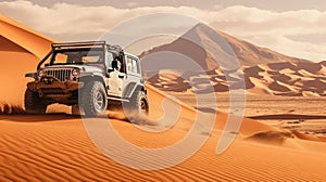 Off-road adventure in the desert