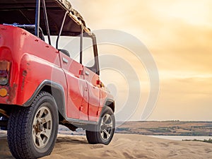 Off Road Car on Desert