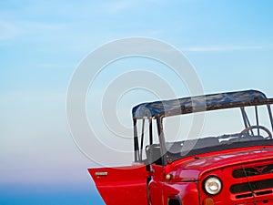 Off Road Car on Desert