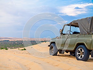 Off Road Car on Desert