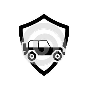 Off road Car icon isolated on white background