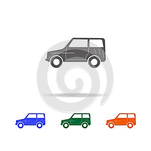 Off-road car icon. Types of cars Elements in multi colored icons for mobile concept and web apps. Icons for website design and dev