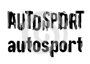 Off-Road grunge autosport lettering photo