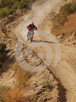 Off Road Motorcycle Racer photo