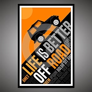 Off road poster