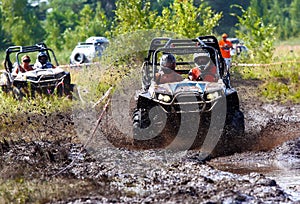 Off-road racing on ATV