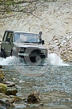 The off-road. On the river Van Chin.