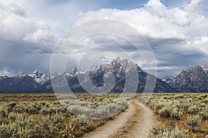 Off-road trail in Grand Teton National Park