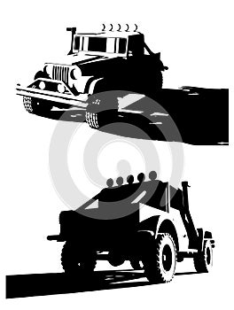 Off-road vehicle illustration