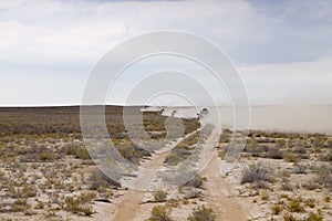 Off road vehicles in Mangystau region, Kazakhstan