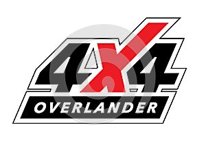 Off-road 4x4 all-terrain overland vehicle sticker design