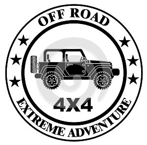 Off-roading suv adventure and car event design elements