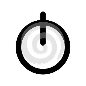 On or off sign vector. Launch button icon. Start vector icon.