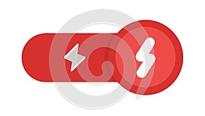 Off-State Power Toggle Switch Icon, vector design Generative AI