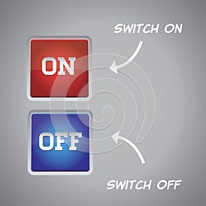 On Off switch button