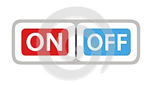 ON OFF Switch Button Icon for Device Control, vector design Generative AI