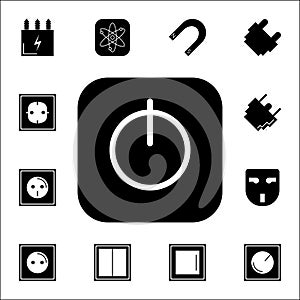 On/Off switch icon. Set of energy icons. Premium quality graphic design icons. Signs and symbols collection icons for websites, we