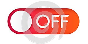 Off switch icon vector isolated on background