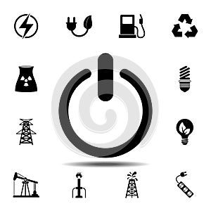 On/Off switch, power button icon. Simple glyph vector element of energy icons set for UI and UX, website or mobile application