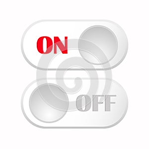 On and Off buttons set