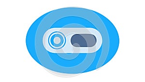 On Off Toggle Switch Icon: Control, Settings User Interface, vector design Generative AI