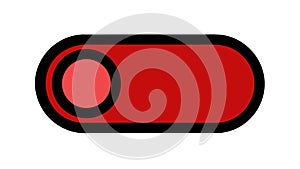 On-Off Toggle Switch Icon for Settings and User Interface, vector design Generative AI