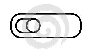 On Off Toggle Switch Icon for User Interface Control, vector design Generative AI