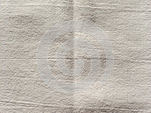 Off white fabric texture background