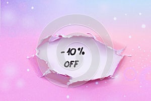 - 10% off write