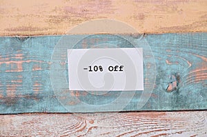 - 10% off write