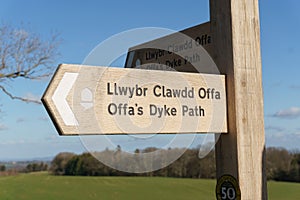 Offas Dyke Footpath Sign photo