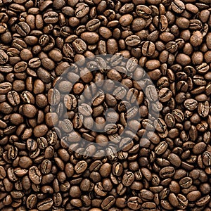 ÃÂoffee beans texture. ÃÂoffee beans background. close-up of ÃÂoffee beans top view