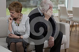 Offended elder couple