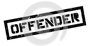 Offender rubber stamp