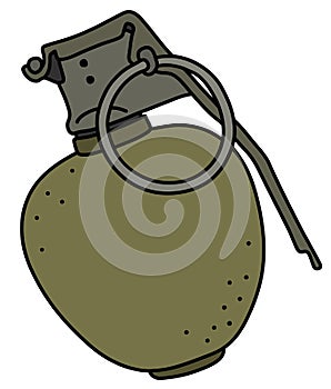 The offensive hand grenade