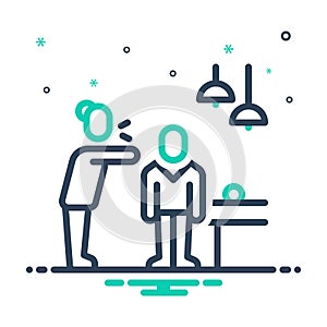 Mix icon for Offensive, chide and rebuke