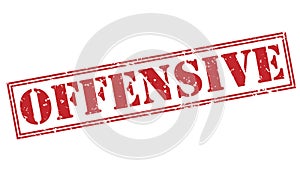 Offensive red stamp