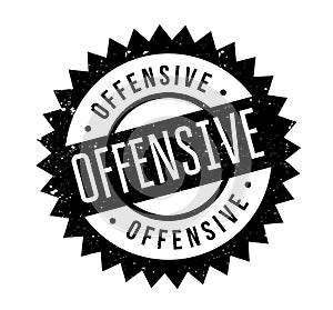 Offensive rubber stamp