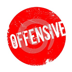 Offensive rubber stamp