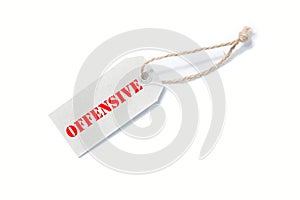 Offensive tag photo
