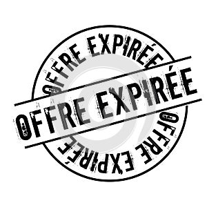 Offer expired stamp in french