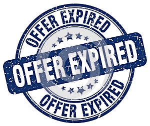 offer expired blue stamp
