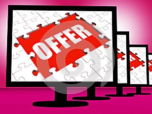 Offer Monitors Shows Promotional Discounting And Reductions photo