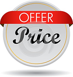 Offer price web button icon