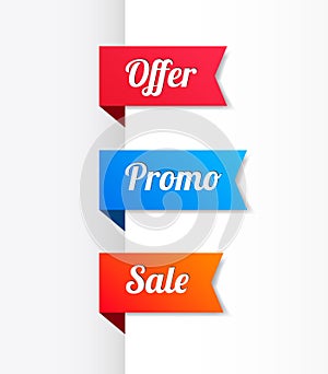 Offer, Promo & Sale Ribbons