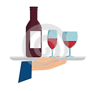 Offering wine icon