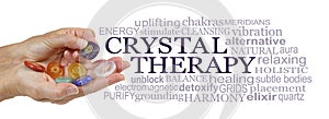 Offering you Crystal Therapy Word Cloud