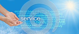 Offering You Service Word Cloud photo
